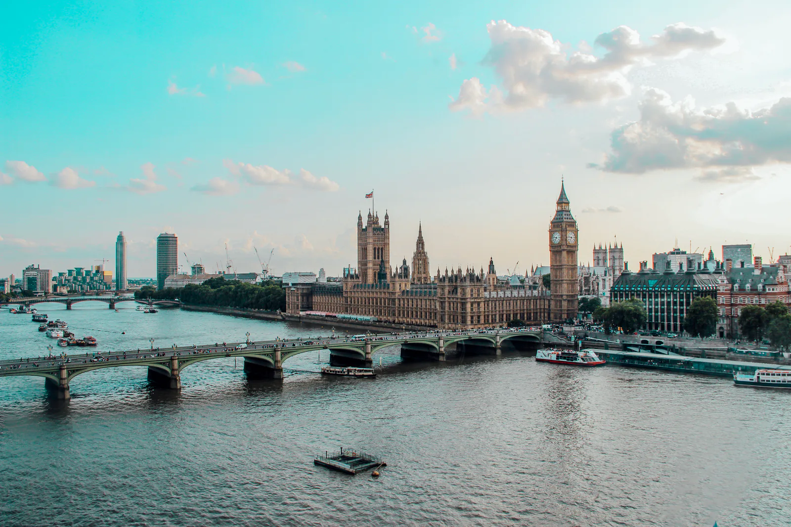 Big Ben and Westminster Palace in London, UK